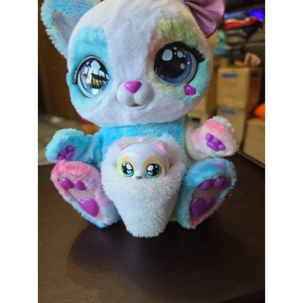 Peek-A-Roo, Interactive Rainbow Plush Toy & Baby with Bonus Bows Actions‎ Sounds